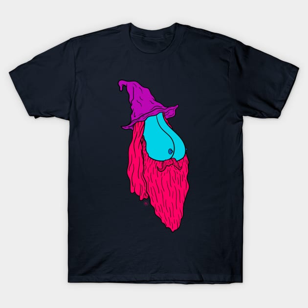 Boob Wizard T-Shirt by CalebLindenDesign